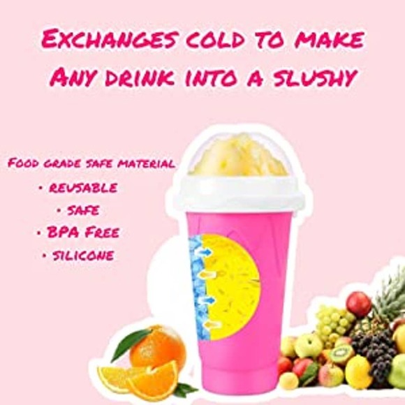 Slushy Magic Maker Cup Portable and Double Layer Ice Cream Maker Slushie Cup - Picture 8 of 8
